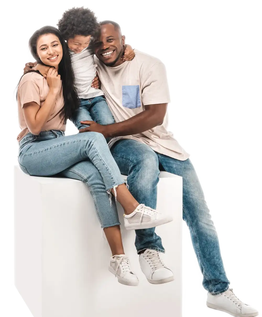Family dentistry patients smiling