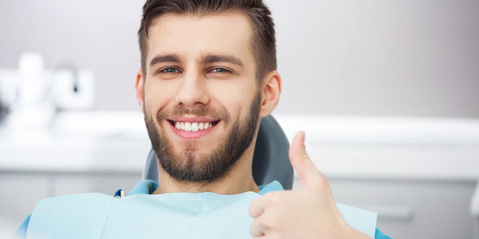 Patient recovering comfortably after tooth extraction in Mesa AZ